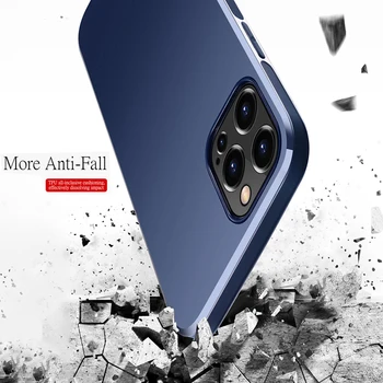 Masina noua Magnetice Telefon Caz pentru iPhone 12 11 Pro X XR XS Max 8 7 6S Plus Built-in Placa de Metal Moale TPU Silicon Capinhas Capa