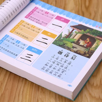 Alfabetizare pentru copii Cartea Chinez de Carte Pentru Copii Libros Inclusiv Pinyin Imagine Caligrafie Chineză de Învățare Personaj Cuvânt Cărți