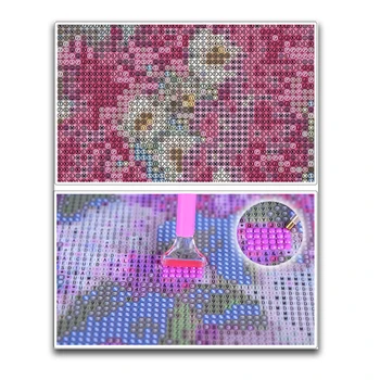 Complet Piața Diamant broderie lily semințe 5D DIY Diamant pictura Cruce cusatura de flori Full Diamant Rotund mozaic peisaj