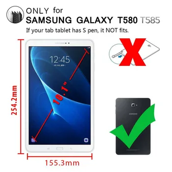 Acoperire Pentru Samsung Galaxy Tab 10.1 Caz De 360 de Rotație Stea de Caz pentru Samsung Galaxy Tab 10 inch SM-T580 T585 T587 Cazuri Comprimat
