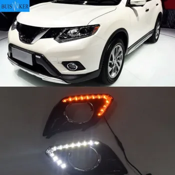 Pentru Nissan X-trail Xtrail T32 2016 Semnalul Galben Funcția de Releu rezistent la apa 12V Auto DRL LED Daytime Running Light