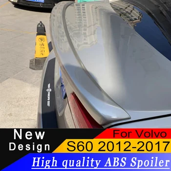 Pentru Volvo S60 2012-2017 material ABS spoiler de Înaltă calitate, orice culoare sau grund auto aripa spate masina de amenajare a teritoriului decorative spoiler