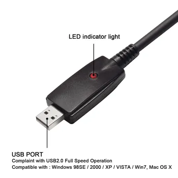 3m Audio USB Pentru Chitara Cablu de Interfață de sex Masculin La 6,35 mm Jack Chitara Electrica Accesorii Audio Conector Cablu Adaptor Instrument