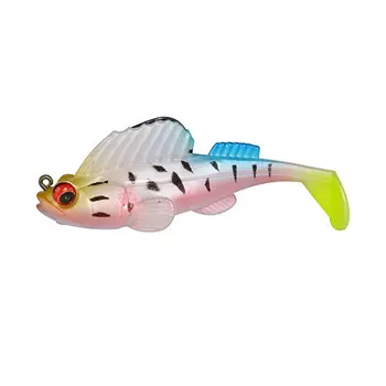 75mm Moale Momeli Shad Soft Momeală pentru Pescuit Nada Momeala Pike Strălucire Somn Jig Crap Cauciuc Artificial Pește Aborda Swimbait Bass