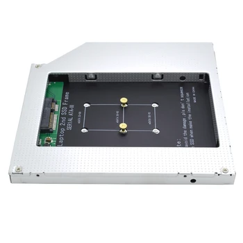TISHRIC Aluminiu 9,5 mm HDD Caddy SATA 3.0 Optibay Hard Disk Cabina Adaptor DVD HDD Cutie CD-ROM Caz Pentru Msata SSD