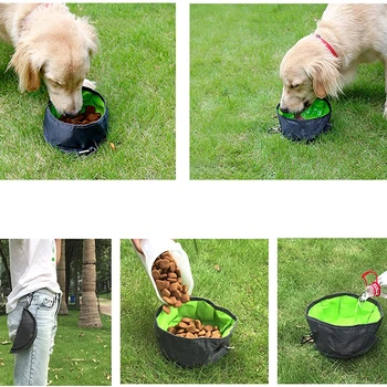 Benepaw Capacitate Mare Pliabil Câine Boluri Portabil, Ușor, Durabil, Rezistent La Apa Pet De Apa Bol Alimentar Pentru A Călători Alimentare 1.1 L