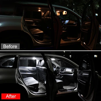 Pentru Ford Explorer 5 2013 2016 2017 2018 Erori 5x Bec LED Auto iluminare Interioară Lampă de Lectură Lumina Portbagaj Accesorii