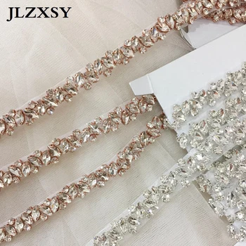 JLZXSY Moda Jumătate Curte de Aur de Argint Stras de Cristal, Ornamente Pentru Nunta Centura de Mireasa Cercevea domnisoarele de Onoare Centura Stras Hairband