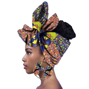 African Eșarfă Ceara Capul de Imprimare împachetări Femei Turban Nigerian Headtie Moda SY373