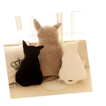 Kawaii Pisici Drăguț în Formă de Animal de Pluș Jucării de Pluș, Păpuși Canapea Decor pentru copilul Acasă Decorare Cap Perne Cadouri Creative