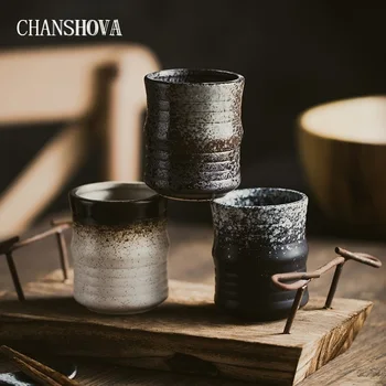 CHANSHOVA 150 ml Chineză Stil Retro Manual Glazura de Culoare de Înaltă Temperatură de Ardere Ceramică Ceașcă de ceai din Porțelan Cești de Ceai H353