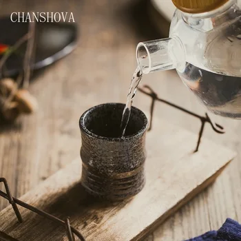 CHANSHOVA 150 ml Chineză Stil Retro Manual Glazura de Culoare de Înaltă Temperatură de Ardere Ceramică Ceașcă de ceai din Porțelan Cești de Ceai H353