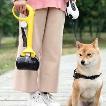 Stil japonez Portabil Câine de Companie Pooper Lopățica de Curățare Ridica Animal Fecale Fecalele Pisicii Selector în aer liber Instrument de Curățare