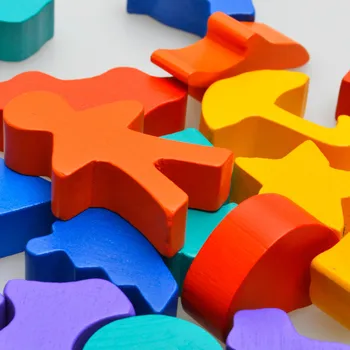 Nou Puzzle Din Lemn Jucarii Forma De Asociere Jucării Găsirea Umbra Inceputul Jocului Jucărie Educațională Dezvoltarea Intelectuală Jucarie Copii