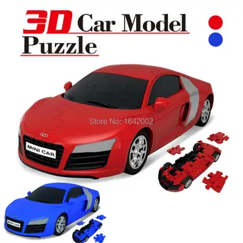 Noul model 3D Masini,Bun Qulity 1:32 Plastic Model de Masina Blocuri Set, Copiii Amuzant Vehicul Blocuri de Jucărie 4 stiluri,8 culori