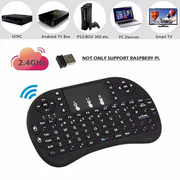 Raspberry Pi 4 Model B Iluminat din spate cu LED Mini 2.4 G Wireless Keyboard,Mouse-ul de Aer Pentru Raspberry Pi 4B/3 Model B/3B/Windows/Android TV Box