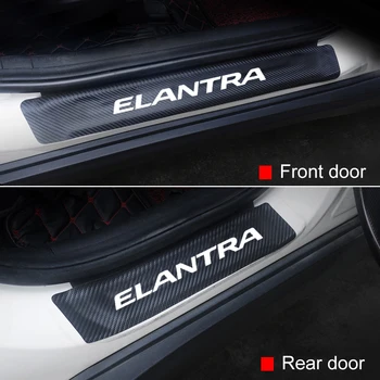 Pentru Hyundai Elantra 2012-2019 2020 4buc PU Piele Auto Pragului de Ușă Scuff Placa Autocolante Auto Pragul Ușii Paznicii Accesorii