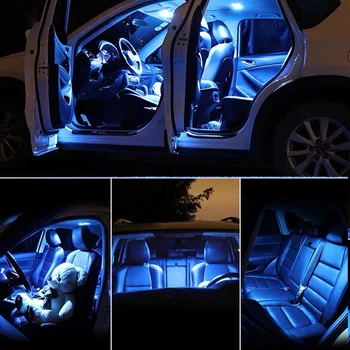 8pcs Alb Canbus Becuri cu LED-uri Lumina de Interior Kit Pentru 2005-2017 2018 2019 Subaru WRX Harta Dom Usa Portbagaj Lampa