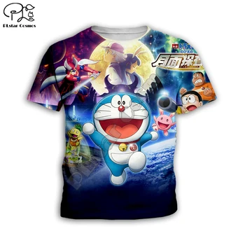 Copii Set Doraemon 3d Hanorace familie costum tricou cu fermoar Pulover Costum Copil Anime Nobita Nobi Bluză de Trening-pantaloni scurți 17