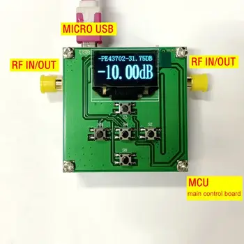 PE43702 31.75 dB Atenuator RF Digital Modulul 9K-4GHz 0.25 dB pas cu Pas de Precizie cu OLED Microcontroler Placa de Control