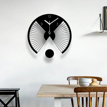 European stil creativ mut design modern, bucătărie acasă decorare camera de zi de funcționare a acumulatorului mut ceas de perete mare LB92618