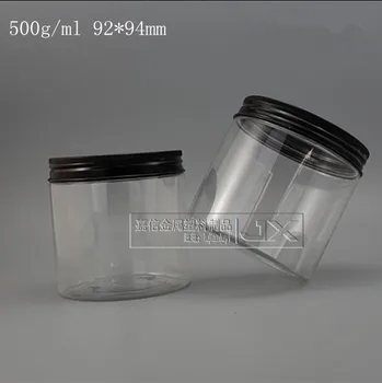 500g/ml Borcan de Plastic transparent sticla en-Gros de vânzare cu Amănuntul Originales Reîncărcabile Cosmetice Crema de Unt cu Miere Pastila de Containere Goale borcane