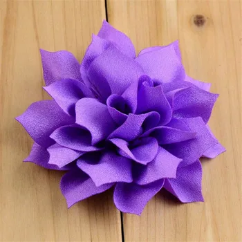 Nishine 50pcs/lot 13 Culori, 3.2 Inch de Mare Artificială Tesatura de Sifon de Lotus, Flori de Nunta Buchet de Mireasa DIY Flori de Aprovizionare