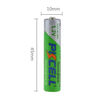 2Pack/8Pcs PKCELL AAA Baterii Reîncărcabile aaa 1.2 V Ni-MH 850mAh 3A Acumulatori Pentru Auto Telecomenzi, Lanterne