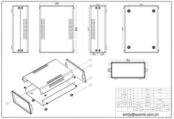 (1buc )150x70x200mm Standard cutie de Fier pentru dispozitiv cabina cutie de Fier pentru pcb, carcase cutie electronic cutie de metal