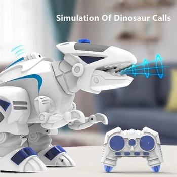 48CM Dimensiune Mare Control de la Distanță Robotul RC Dinozaur Jucărie Poate de Simulare Mare de Spray Foc de Mers pe jos de Dans Cântând Lumini Flash Cadouri