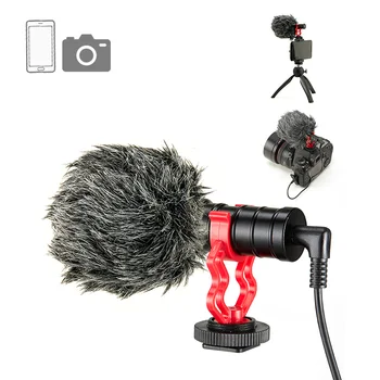 KUP MM1 Profesionale Condensator Microfon Camera Video Înregistrare Video Micro Mini Microfon pentru Studio Pc Telefon cu Stand