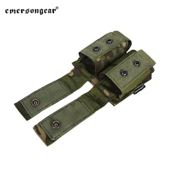 Emersongear Tactice Dublu de Grenade de 40mm Punga 9mm MOLLE Revista Husă Titularul Transport Muniție Sac de Airsoft Vanatoare Militar Husă