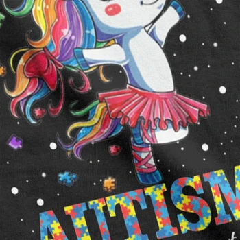 Autism Dans Pentru a Bate în mod Diferit Unicorn T Shirt pentru Femei Autismo Autism Awareness Ulzzang T-shirt de sex Feminin coreeană Haine