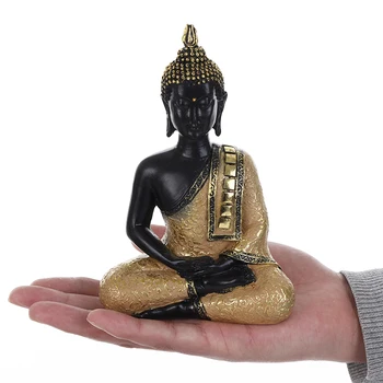 Statuie A Lui Buddha Din Thailanda Sculptura Lui Buddha Rășină Manual Budismul Hindus Feng Shui Figurina Meditație Acasă Decor Gradina Mașină De Decor