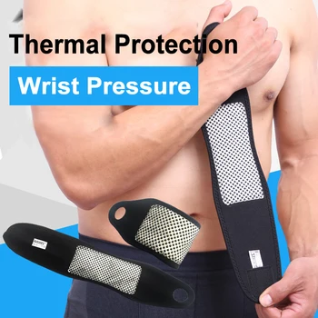 2 buc Anti Entorsa Garda Degetul mare Wrap Brățară Magnet încălzire Bracers Suport Artrita Protecția Cald Sport Fitness Elastic Încheietura mâinii