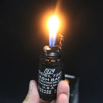 Creative militare mic model de bombă cu Fum gonflabile brichetă mică grenadă roata flacără deschisă bricheta Roata de Rectificat fără Foc