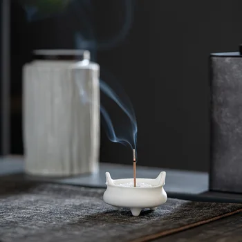 Mini Ceramice Aromoterapie Aragaz Mici Ornamente de Casă Cameră de Ceai Ceai Desktop Acasă Arzător de Tămâie Tămâie Stick-ul și Baza de Zen Decor