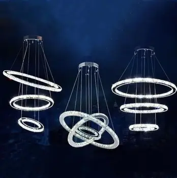 LED-uri moderne Candelabru de Cristal Lumini Lampă Pentru Camera de zi Cristal Lustre Candelabre de Iluminat Pandantiv Agățat de Tavan Corpuri