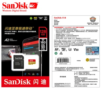 Card de Memorie SanDisk Extreme 32GB 64GB 128GB de Mare Viteză 160MB/S Micro SD Card de 256GB 400GB U3 A2 V30 UHS-1 TF Card de Memorie Microsd
