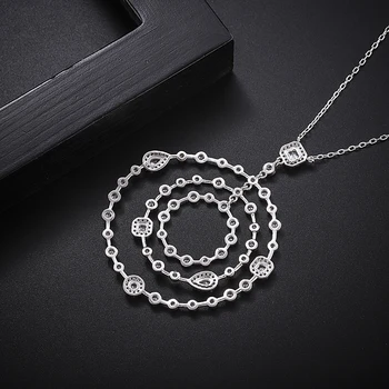 SINZRY noi cubic zirconia multi cerc exagerat coliere pandantiv moda bijuterii accesorii