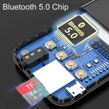 Bluetooth 5.0 Receptor Transimtter Muzica Stereo FM Transmițător pentru Căști Difuzoare Wireless Adaptor AUX Suport TF Card