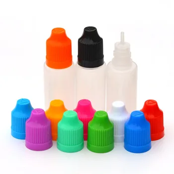 10buc PE 15ml Plastic Dropper Sticle Cu protecție pentru copii Și Lung Sfat Gol E Lichid Ac Vail