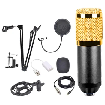 Profesionale BM 800 de Karaoke Microfon Condensator de Înregistrare a Sunetului Microfon Cu Shock Mount Pentru Radio Cântând Înregistrare KTV Mic