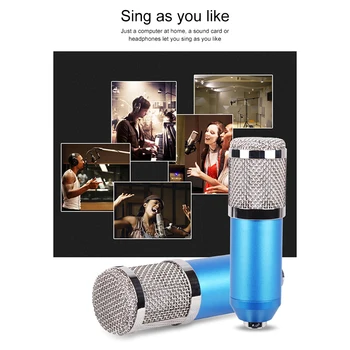 Profesionale BM 800 de Karaoke Microfon Condensator de Înregistrare a Sunetului Microfon Cu Shock Mount Pentru Radio Cântând Înregistrare KTV Mic