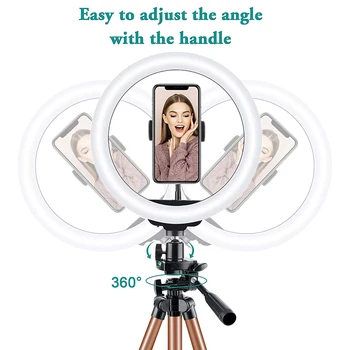 26cm Foto Ringlight Condus Selfie Lumină Inel de Telefon cu Bluetooth de la Distanță Lampă de Fotografie de Iluminat Suport Trepied Video de pe Youtube