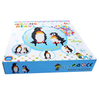 5mm Margele Hama Kit de Pinguini Desene animate Siguranța Margele Hama Set Cu Template-uri de Accesorii Pentru Copii 3D DIY Puzzle Jucarii Educative