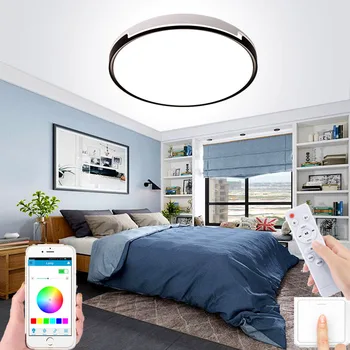 Modern, simplu rotund LED tavan lampa fabrica direct dormitor lampa de multi-culoare hotel coridor living lămpi