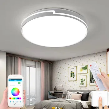 Modern, simplu rotund LED tavan lampa fabrica direct dormitor lampa de multi-culoare hotel coridor living lămpi