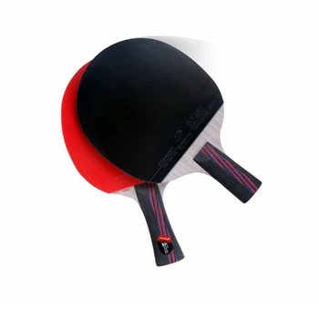 Lemuria Profesionale din Fibra de Carbon Racheta de Tenis de Masă Dublu Fata Cosuri-din Cauciuc 2.15 MM Burete FL Sau CS Ocupe de Ping-Pong Bat