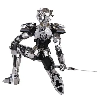 MU 3D Metal Puzzle Figura Jucărie Nano Core Bader Armura de Cavaler modul de Tăiat cu Laser Asambla Puzzle 3D Modele Cadou Jucărie Pentru Copii